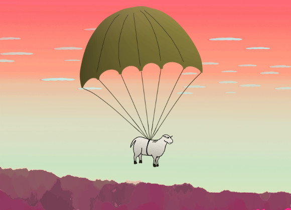 Sheep parachute