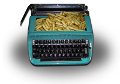 typewriter full of chips