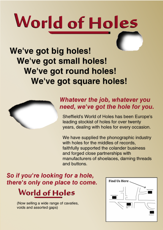 world of holes