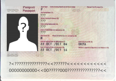 Blank passport