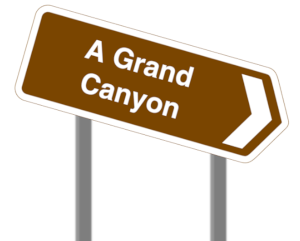 Sign to Grand Canyon